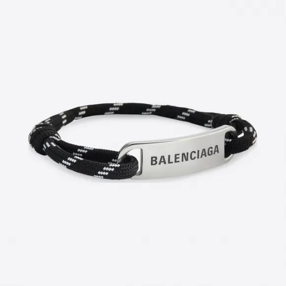 巴黎世家/Balenciaga 黑色/白色板式手链 656418TZX4S1766