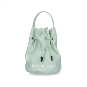 巴黎世家/Balenciaga 绿色 尼龙 水桶包 656682H854N3990