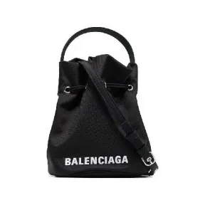 巴黎世家/Balenciaga 黑色 100% 聚酰胺 水桶包 656682H854N1060