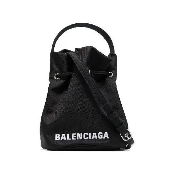 巴黎世家/Balenciaga 黑色 100% 聚酰胺 水桶包 656682H854N1060