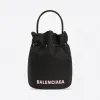 巴黎世家/Balenciaga 女士 WHEEL加小号抽绳水桶包 656682H854N1056