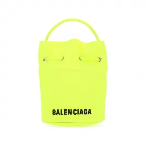 巴黎世家/Balenciaga 黄色 聚酯纤维 100% 水桶包 656682H85DN7260
