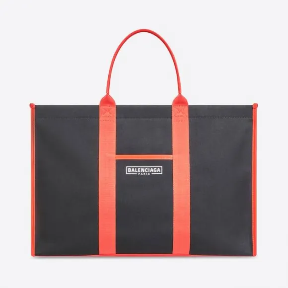 巴黎世家/Balenciaga 男士黑色五金大号托特包 6714032HHAN1096