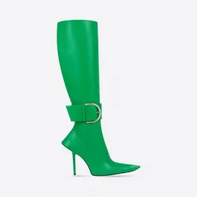 巴黎世家/Balenciaga 女士 Essex 110 毫米绿色靴子 671505WA9163081