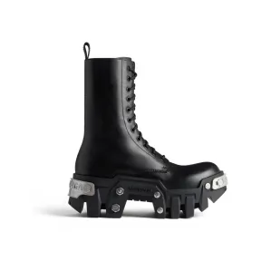 巴黎世家/Balenciaga Bulldozer女士系带靴 为 所有 在 黑色 671554-WBCQ1-1081