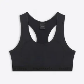 巴黎世家/Balenciaga 女士黑色运动文胸 6747454B0B40107