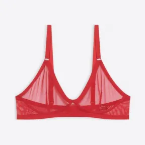 巴黎世家/Balenciaga 女士情人节 22 网眼红色文胸 6748713B2B56400