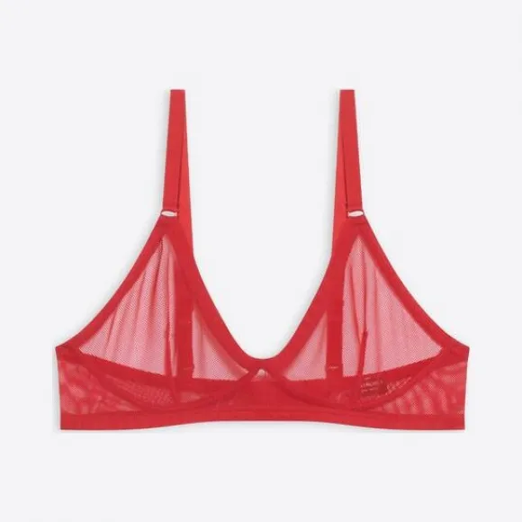 巴黎世家/Balenciaga 女士情人节 22 网眼红色文胸 6748713B2B56400