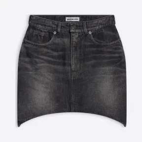 巴黎世家/Balenciaga 女士黑色沙漏半身裙 675236TJW789034