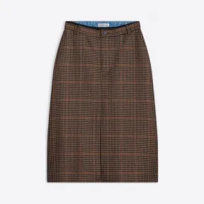 巴黎世家/Balenciaga 女式米色平角褶裥半身裙 675414TLU139364