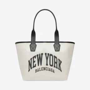 巴黎世家/Balenciaga 女装 Cities New York 大号米色托特包 6892712106M9275