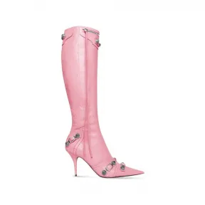 巴黎世家/Balenciaga Women's Cagole 90mm Boot in Pink 694395WAD4E5081