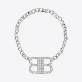 巴黎世家/Balenciaga Bb 2.0 银项链 695017TZ05S7155