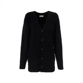 巴黎世家/Balenciaga 黑色 100% 羊毛 开衫 696182T16450100