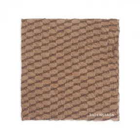 巴黎世家/Balenciaga Bb Monogram 女士米色披肩 6975533B0B29764