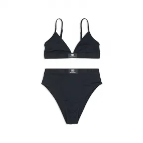 巴黎世家/Balenciaga 女式黑色运动比基尼套装 6984414B9B81000