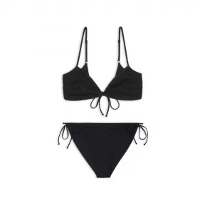 巴黎世家/Balenciaga Women's Minimal Bikini Set in Black 6984513C0B61000