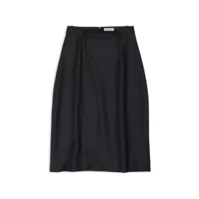 巴黎世家/Balenciaga Women's Loose Skirt in Black 698756TJT351000