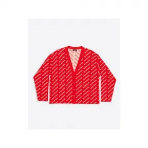 巴黎世家/Balenciaga 红色 50% 棉 25% 涤纶 25% 初剪羊毛 开衫 699822T3233K6090