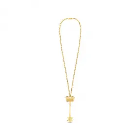 巴黎世家/Balenciaga Bb Key Necklace in Gold 700181TZ99G0027