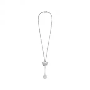 巴黎世家/Balenciaga Bb Key Necklace in Silver 700181TZ99S0926