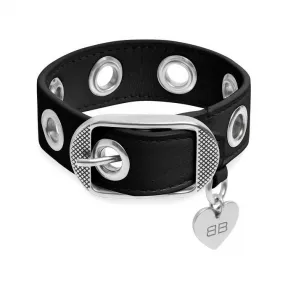 巴黎世家/Balenciaga Women's Le Cagole Bracelet in Black 701515210BN1000