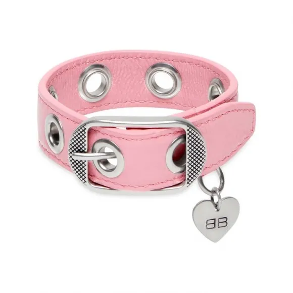 巴黎世家/Balenciaga Women's Le Cagole Bracelet in Pink 701515210BN5812
