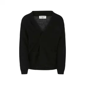 巴黎世家/Balenciaga 黑色 50% 羊毛，50% 羊绒 开衫 704124T41290100