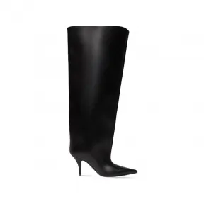 巴黎世家/Balenciaga Women's Waders 90mm Boot in Black 712966WBDO01000