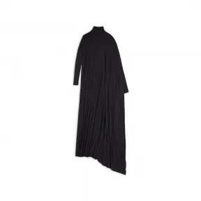 巴黎世家/Balenciaga Women's Minimal Maxi Dress in Black 719987TNV571000