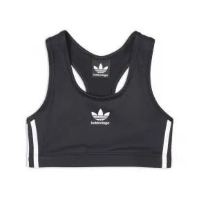 巴黎世家/Balenciaga 女士 Balenciaga / Adidas 黑色运动文胸 7243044A8B51077