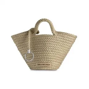 巴黎世家/Balenciaga Ibiza肩带迷你提篮包 为 所有 在 棕色 742205-21097-2960