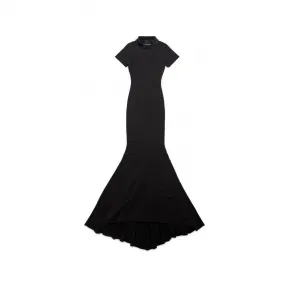 巴黎世家/Balenciaga T恤长款连衣裙 为 所有 在 褪色黑 744730-TOVR9-1055