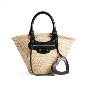 巴黎世家/Balenciaga Le Cagole小号提篮包 为 所有 在 自然 771065-2AAVE-9260