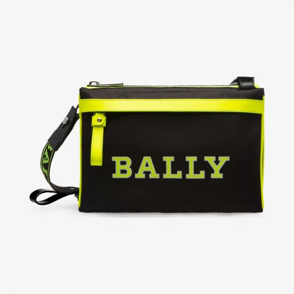 巴利/Bally 黑色尼龙斜挎包 6228719