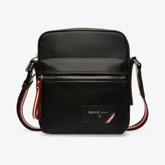 巴利/Bally 黑色尼龙斜挎包 6228740