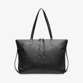 巴利/Bally 女士黑色粒面牛皮托特包 6232708