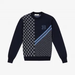 巴利/Bally 男士海军蓝美利奴针织羊毛衫 6233556
