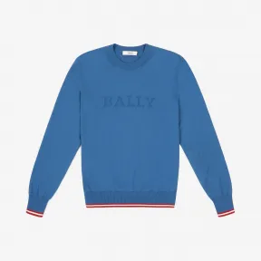 巴利/Bally 男士蓝色棉质针织毛衣 6233558
