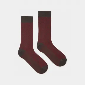 巴利/Bally 男士灰色和红色混棉袜 6233656