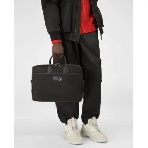 巴利/Bally 男士 Faldy 尼龙 Beniness 黑色手袋 6236759