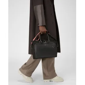 巴利/Bally 男士黑色 Cahrl 尼龙和皮革 Beniness 手袋 6300317