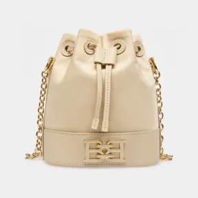 巴利/Bally 女士 Eoh 浅米色小号尼龙水桶包 6301355