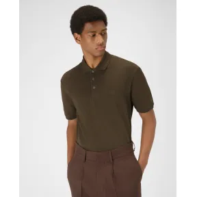 巴利/Bally 男士军绿色棉质 Polo 衫 6302354