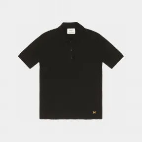 巴利/Bally 女式黑色棉丝 Polo 衫 6302379