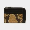 巴利/Bally 男士蟒蛇纹印花拉链零钱袋 6304117
