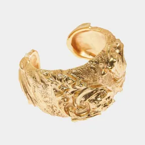 巴利/Bally 女式黄金雕塑效果粗手镯 6304255