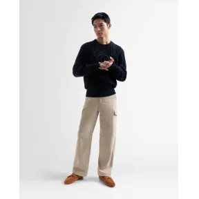 巴利/Bally 男士米色亚麻直筒裤 6304352