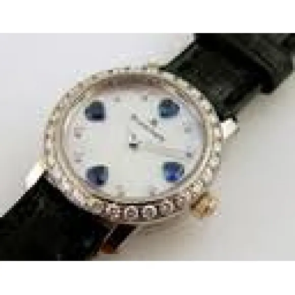 宝珀/Blancpain 20.5MM 18kt白金与钻石 自动机械机芯 女表 0062-1998-65