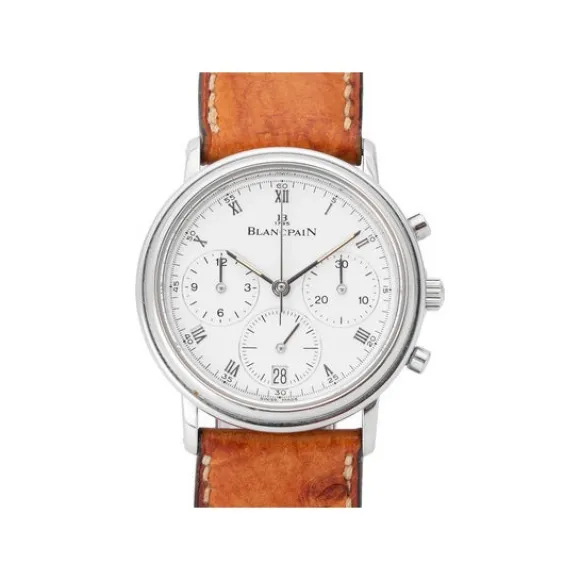 宝珀/Blancpain 38MM 不锈钢 自动机械机芯 男表 1185-1127-55